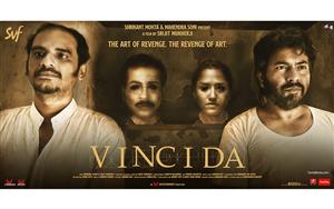 Poster of Bengali Thriller film, Vinci Da starring Ritwick Chakraborty & Sohini Sarkar